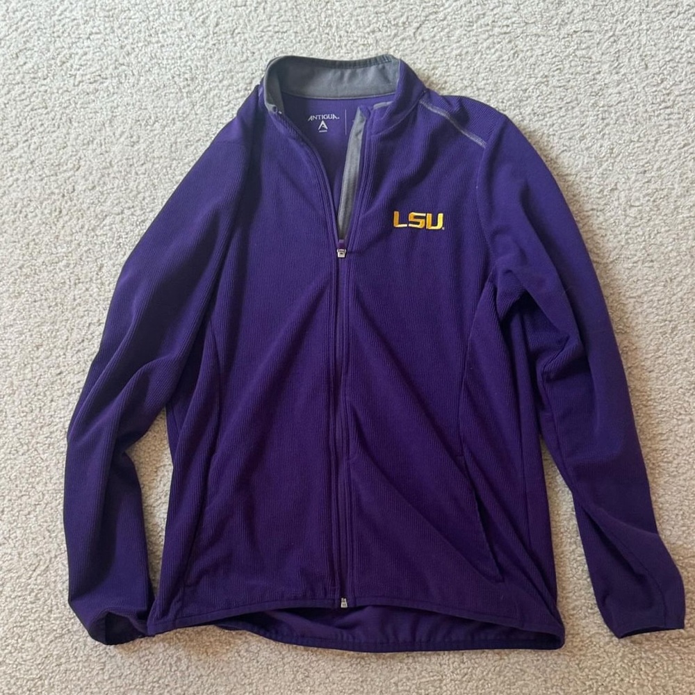 vintage LSU college zip up
